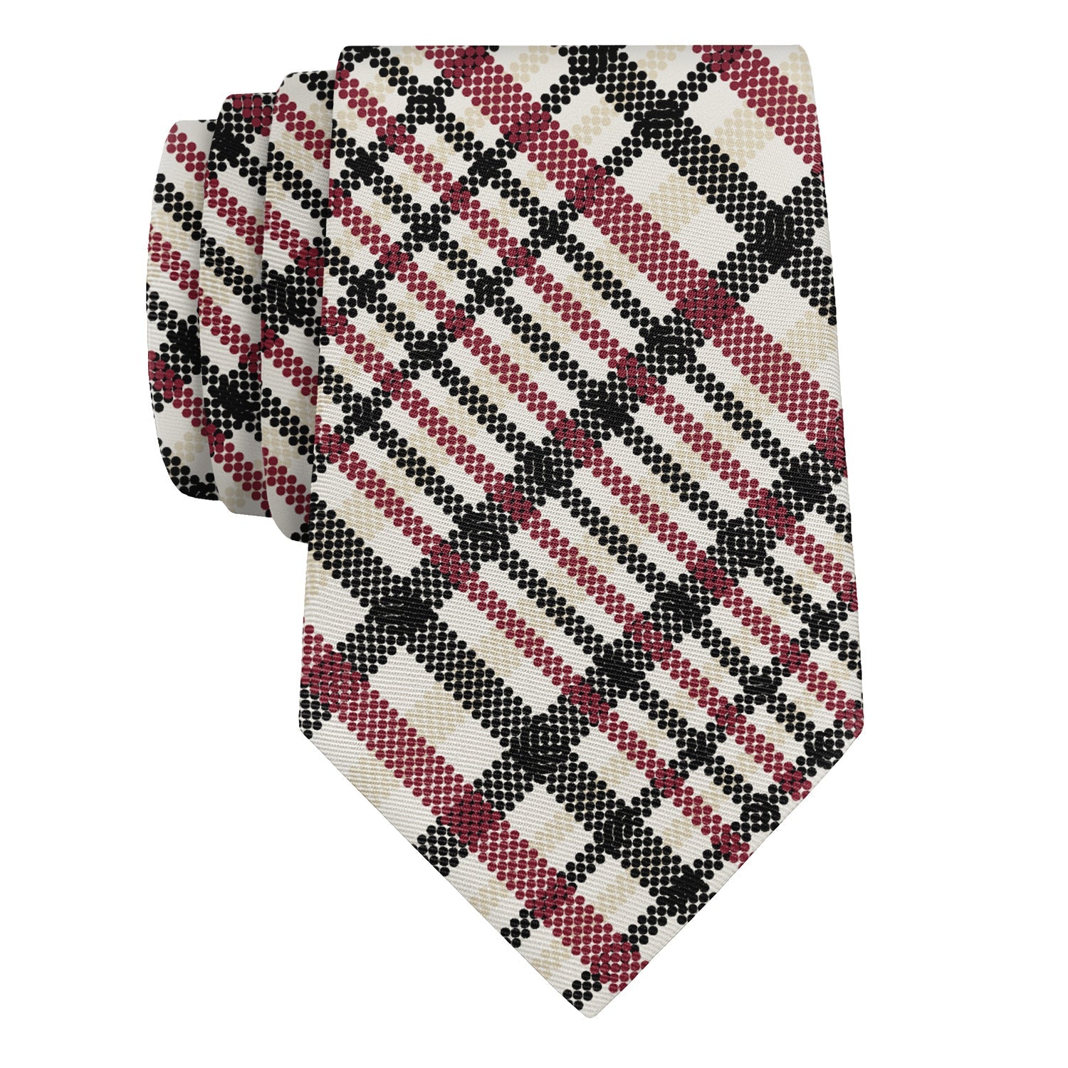 Potter Plaid Necktie - Rolled - Knotty Tie Co.