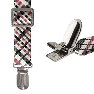 Potter Plaid Suspenders - Hardware and Strap - Knotty Tie Co.