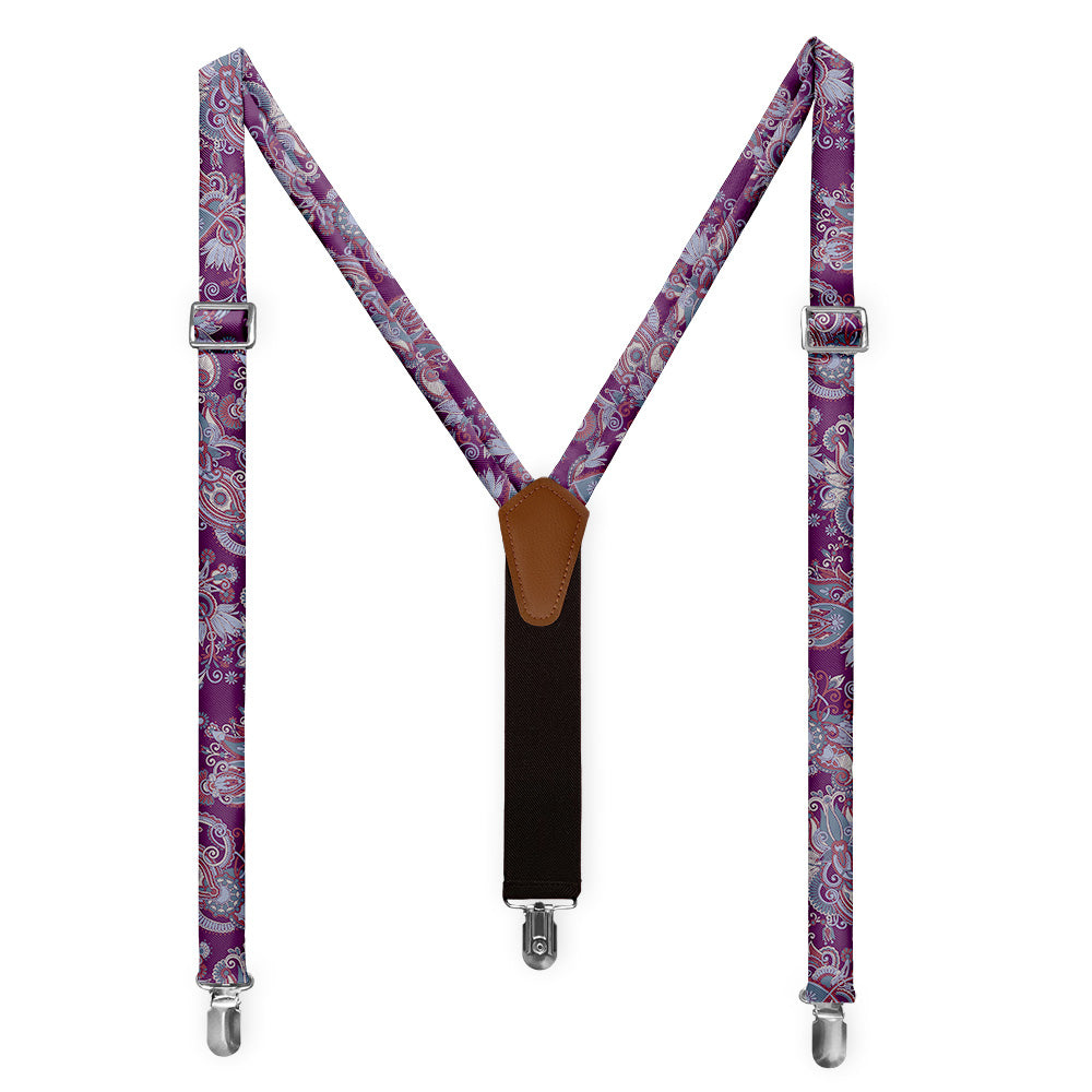 Prestige Paisley Suspenders - Full Front View - Knotty Tie Co.