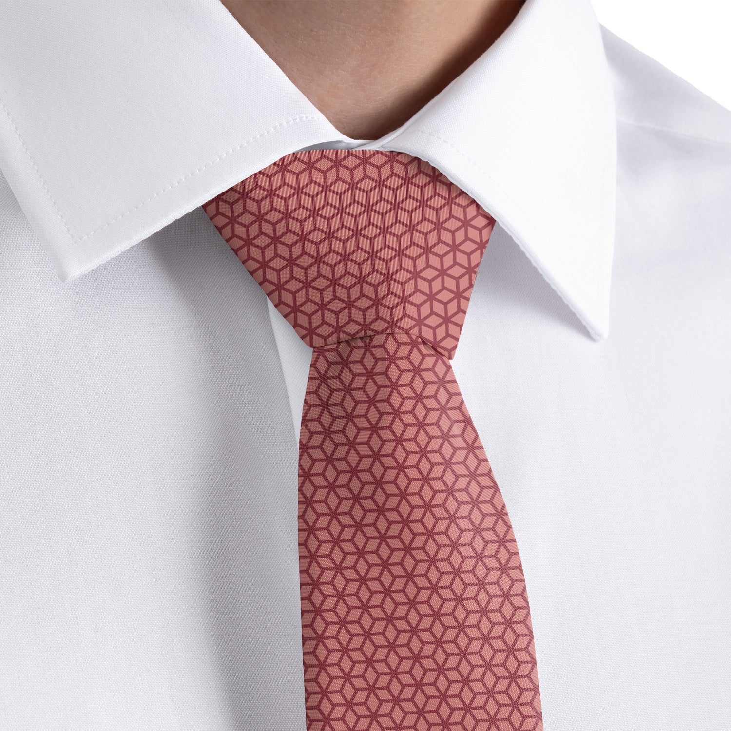 Preston Geometric Necktie - Rolled - Knotty Tie Co.
