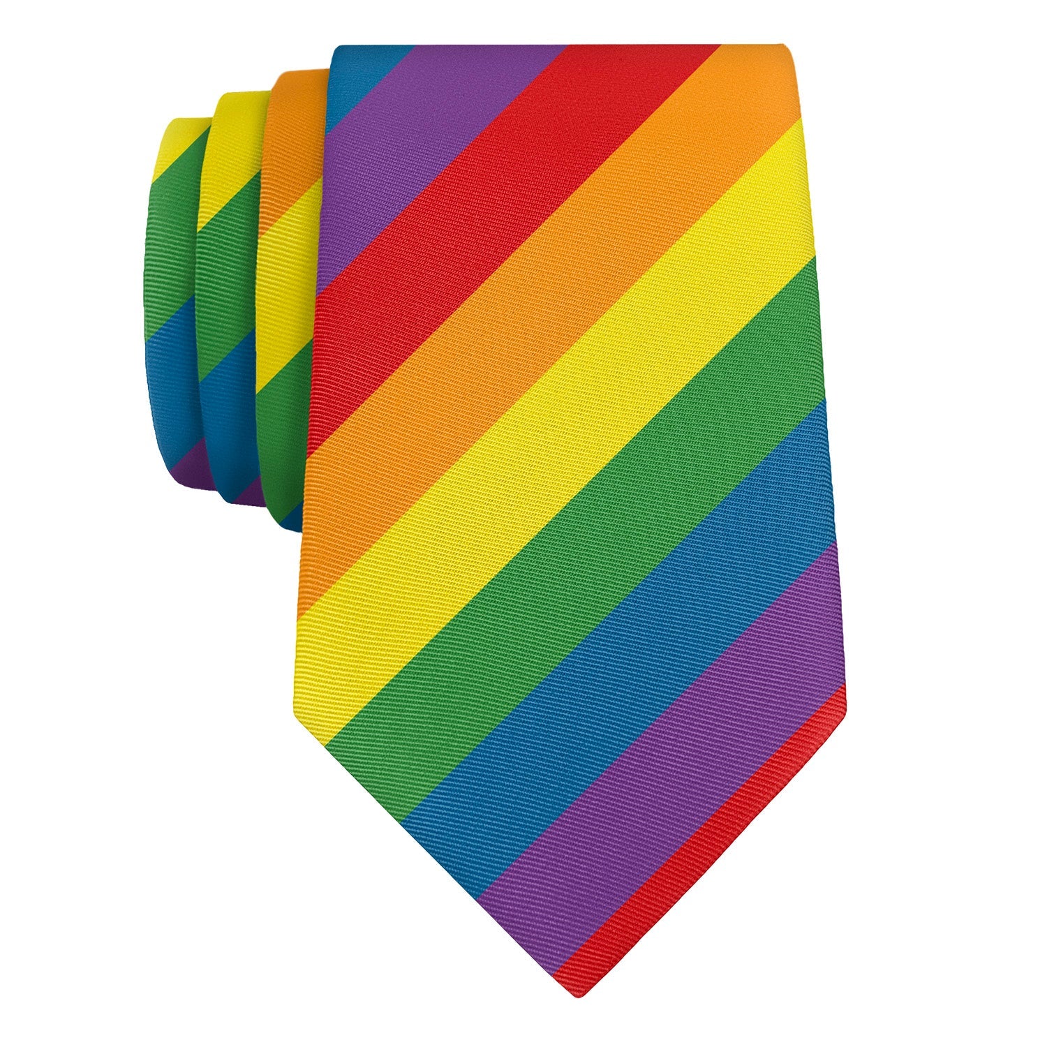 Pride Flag Necktie - Rolled - Knotty Tie Co.