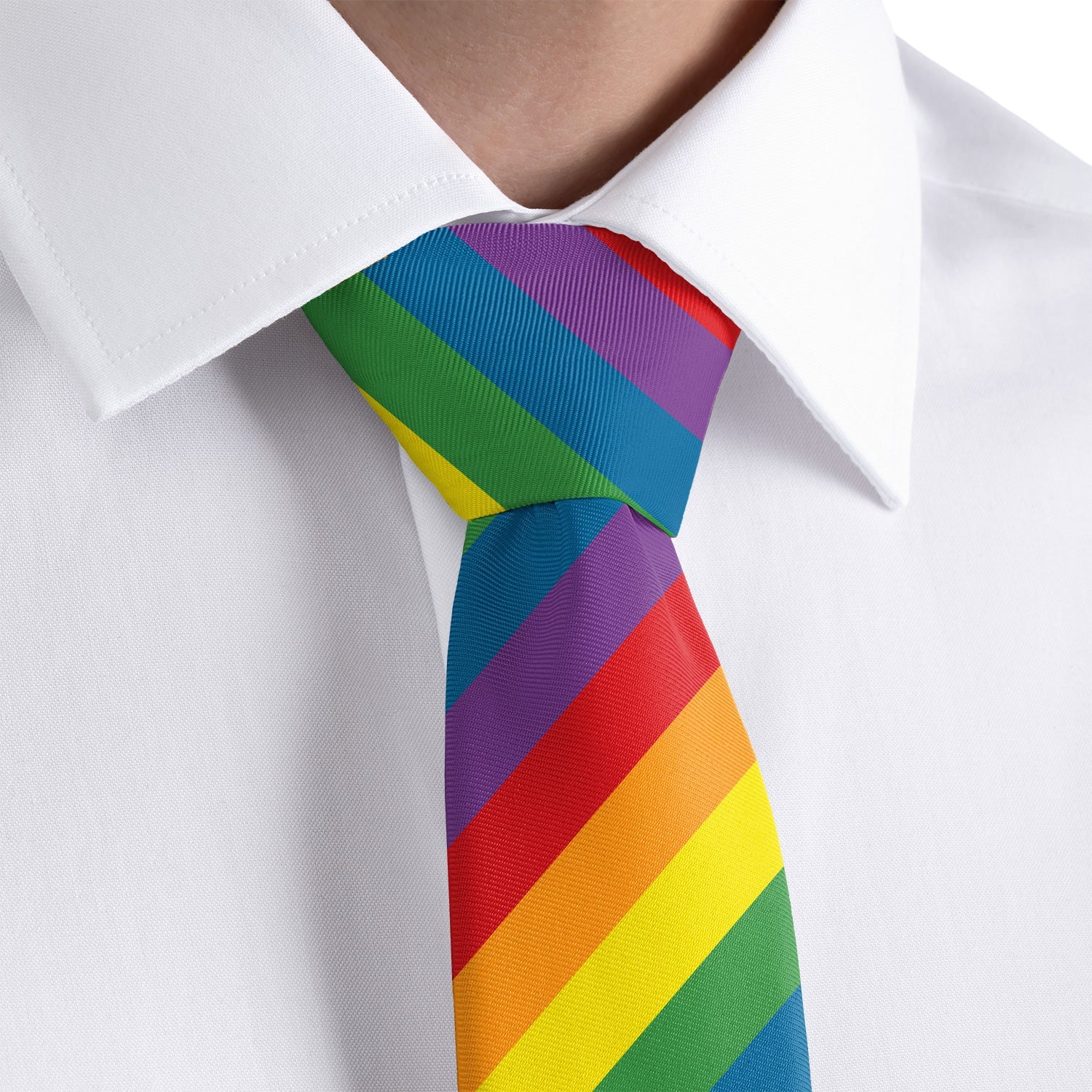 Pride Flag Necktie - Rolled - Knotty Tie Co.