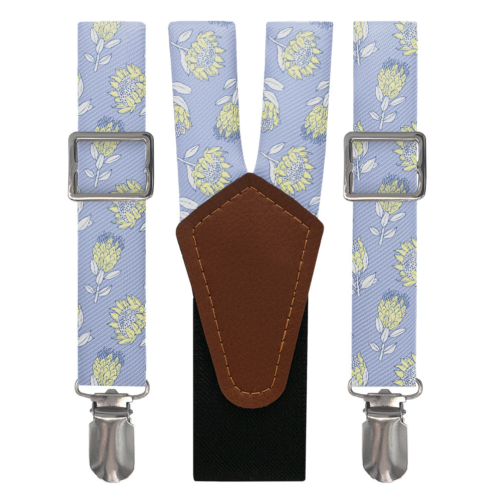 Protea Floral Suspenders - Main View - Knotty Tie Co.