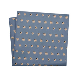 Pug Pocket Square - 12" Square - Knotty Tie Co.