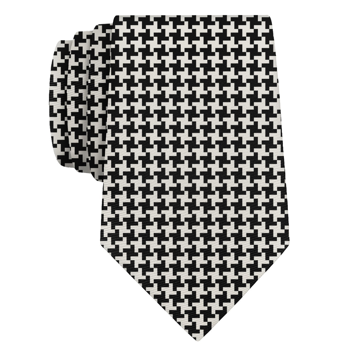 Puppytooth Necktie - Rolled - Knotty Tie Co.