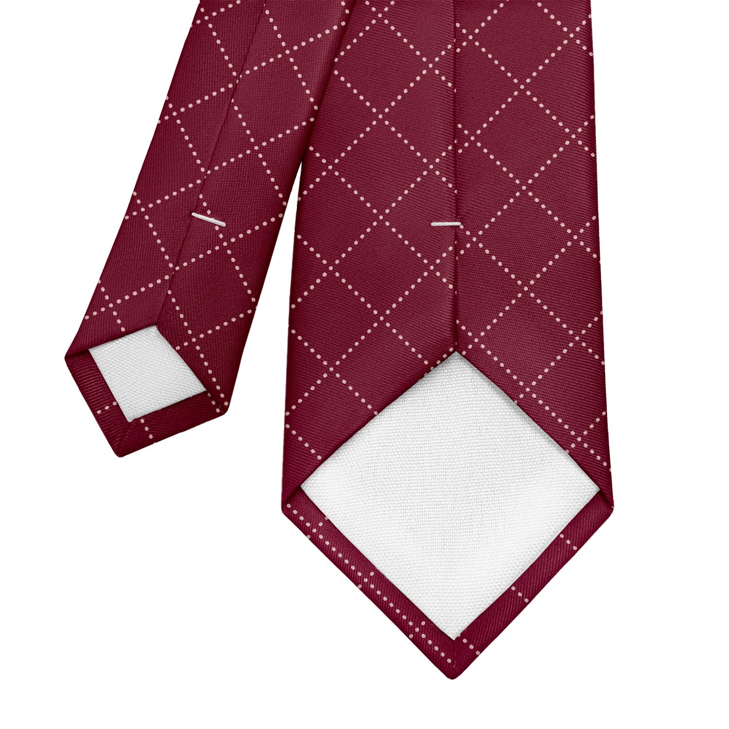 Quilted Plaid Necktie - Tipping - Knotty Tie Co.