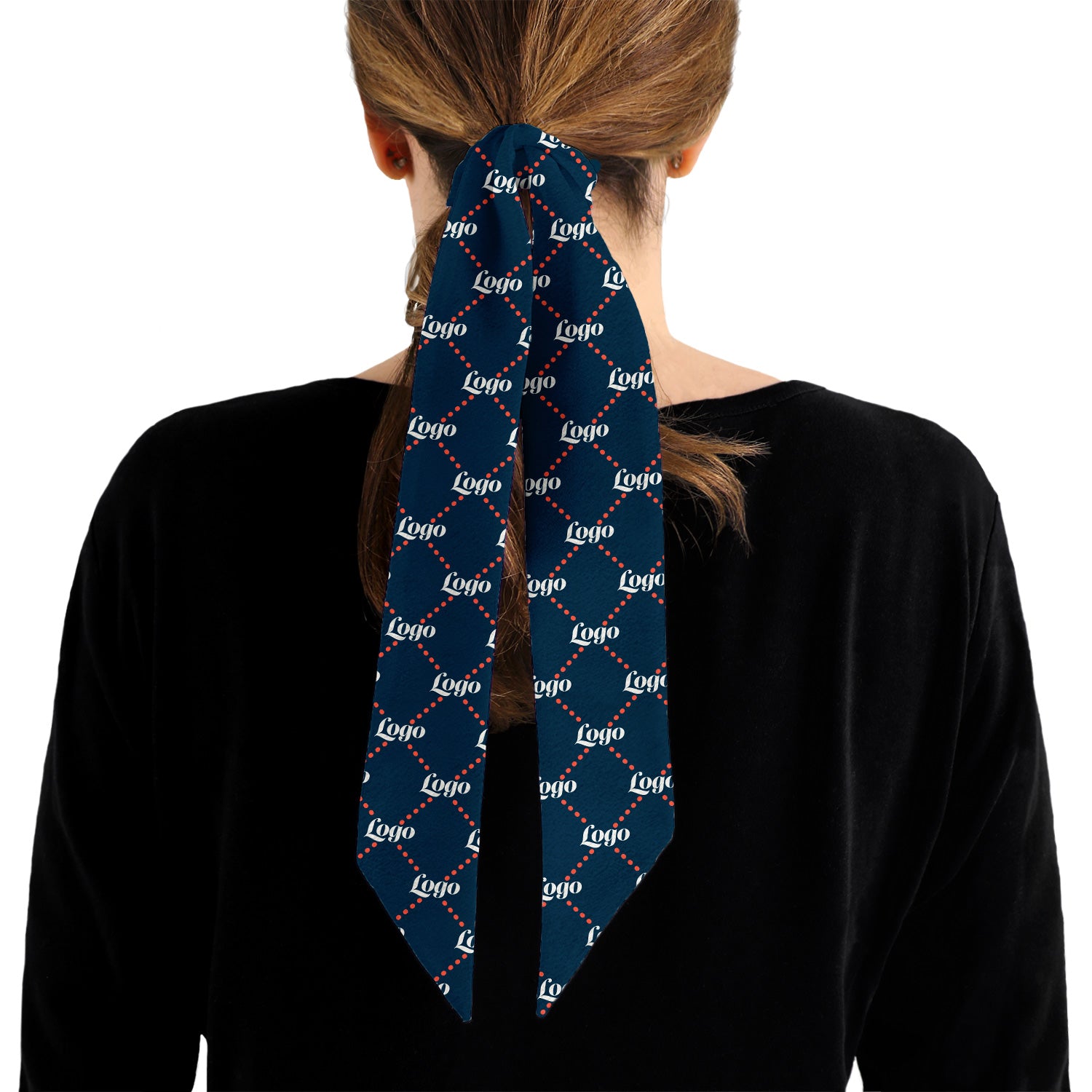 Quilted 2 Hair Flat Lay Logo Scarf - Knotty Tie Co.