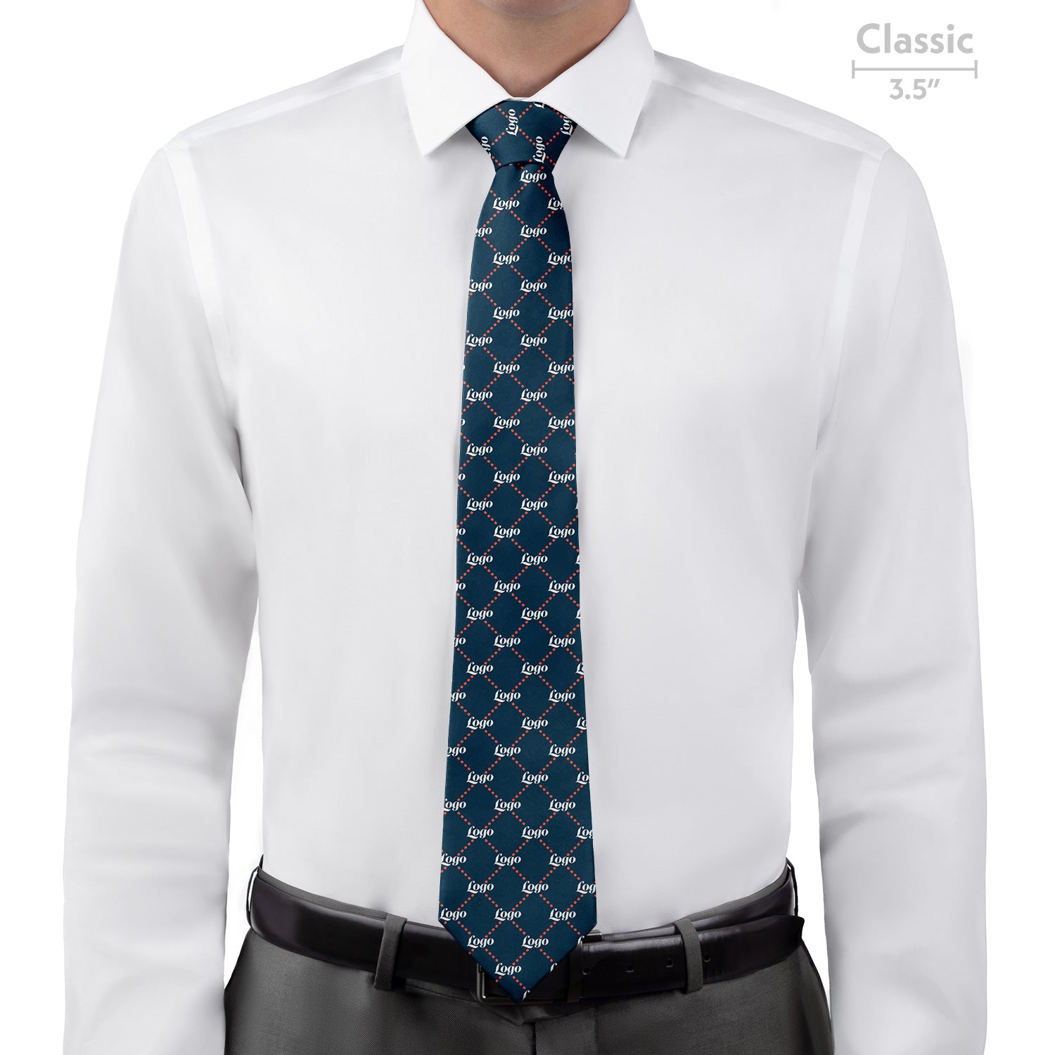 Custom Quilted 2 Logo Tie - Classic - Knotty Tie Co.