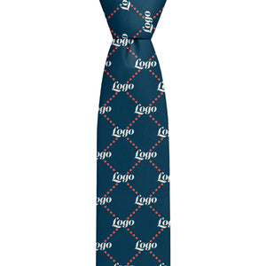 Custom Quilted 2 Logo Tie - Knot - Knotty Tie Co.