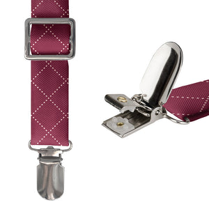 Quilted Plaid Suspenders - Hardware and Strap - Knotty Tie Co.