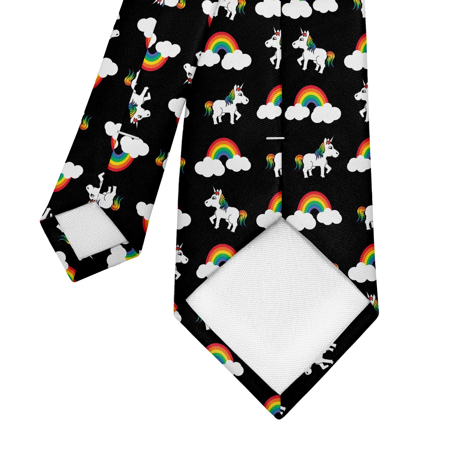Rainbow Unicorn Necktie - Tipping - Knotty Tie Co.