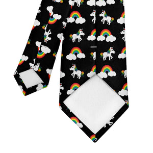 Rainbow Unicorn Necktie - Tipping - Knotty Tie Co.