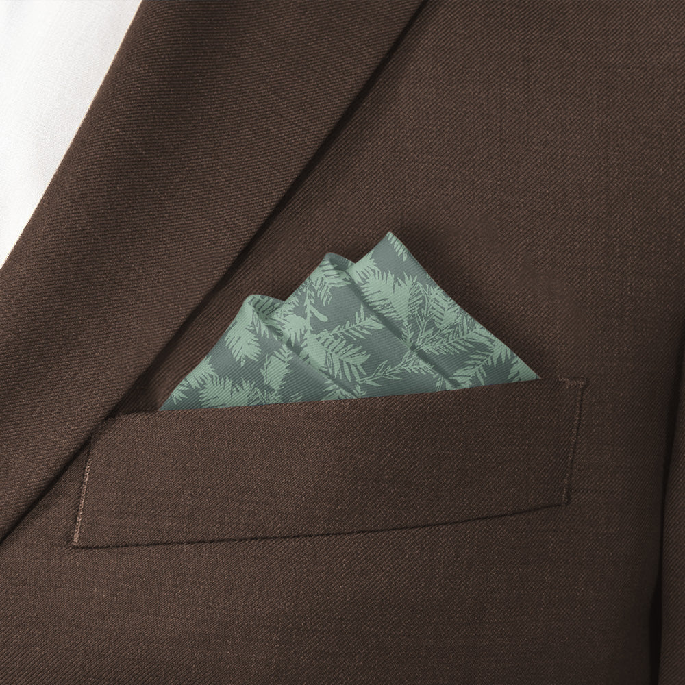 Redwood Pocket Square - Stairs Fold - Knotty Tie Co.