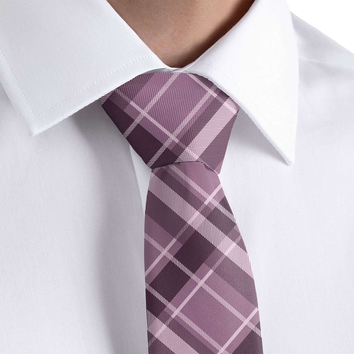 Regal Plaid Necktie - Rolled - Knotty Tie Co.