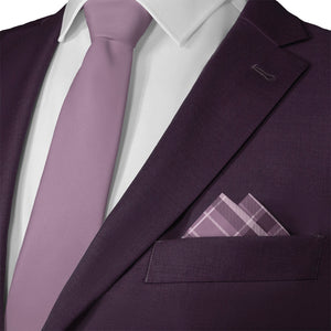 Regal Plaid Pocket Square - Matching Necktie- Knotty Tie Co.