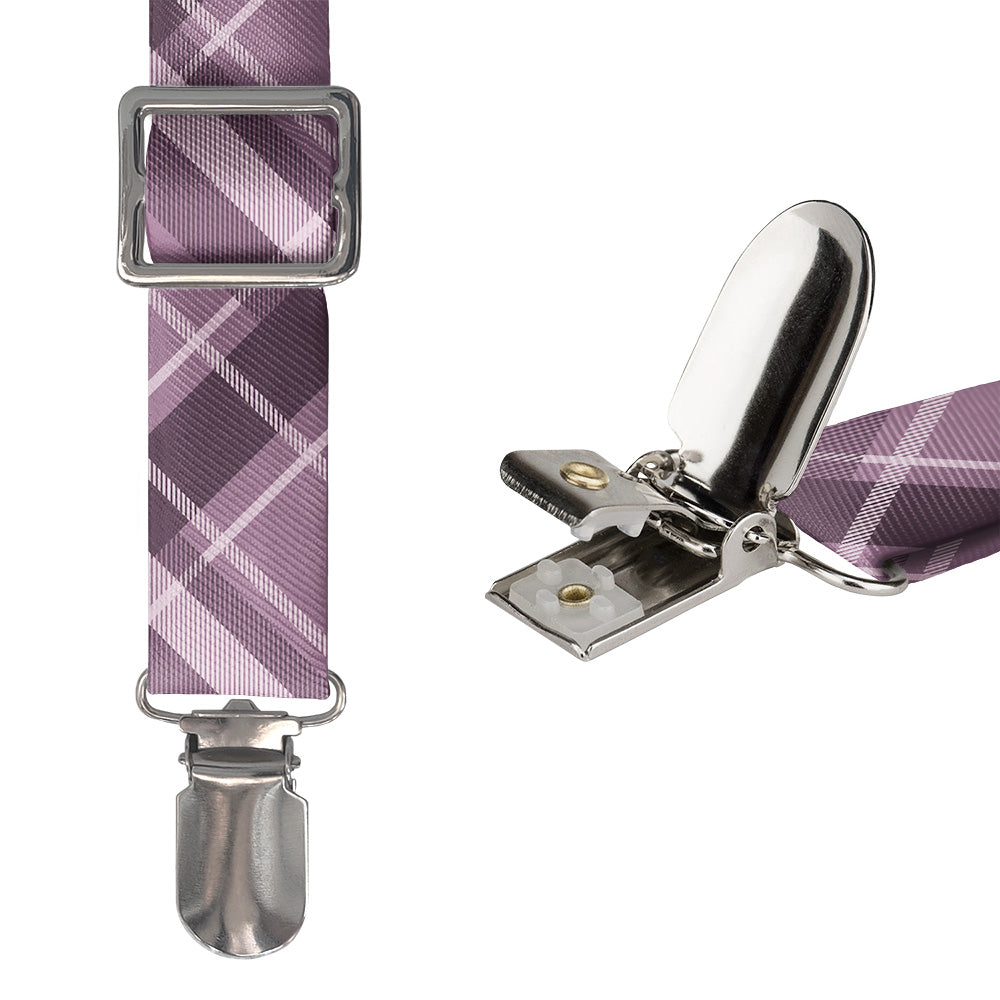 Regal Plaid Suspenders - Hardware and Strap - Knotty Tie Co.