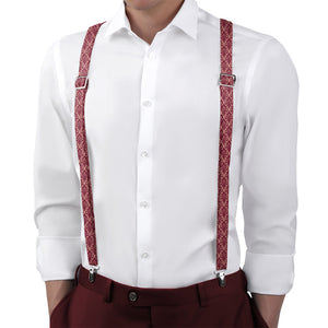 Regis Suspenders - On Model Back View - Knotty Tie Co.