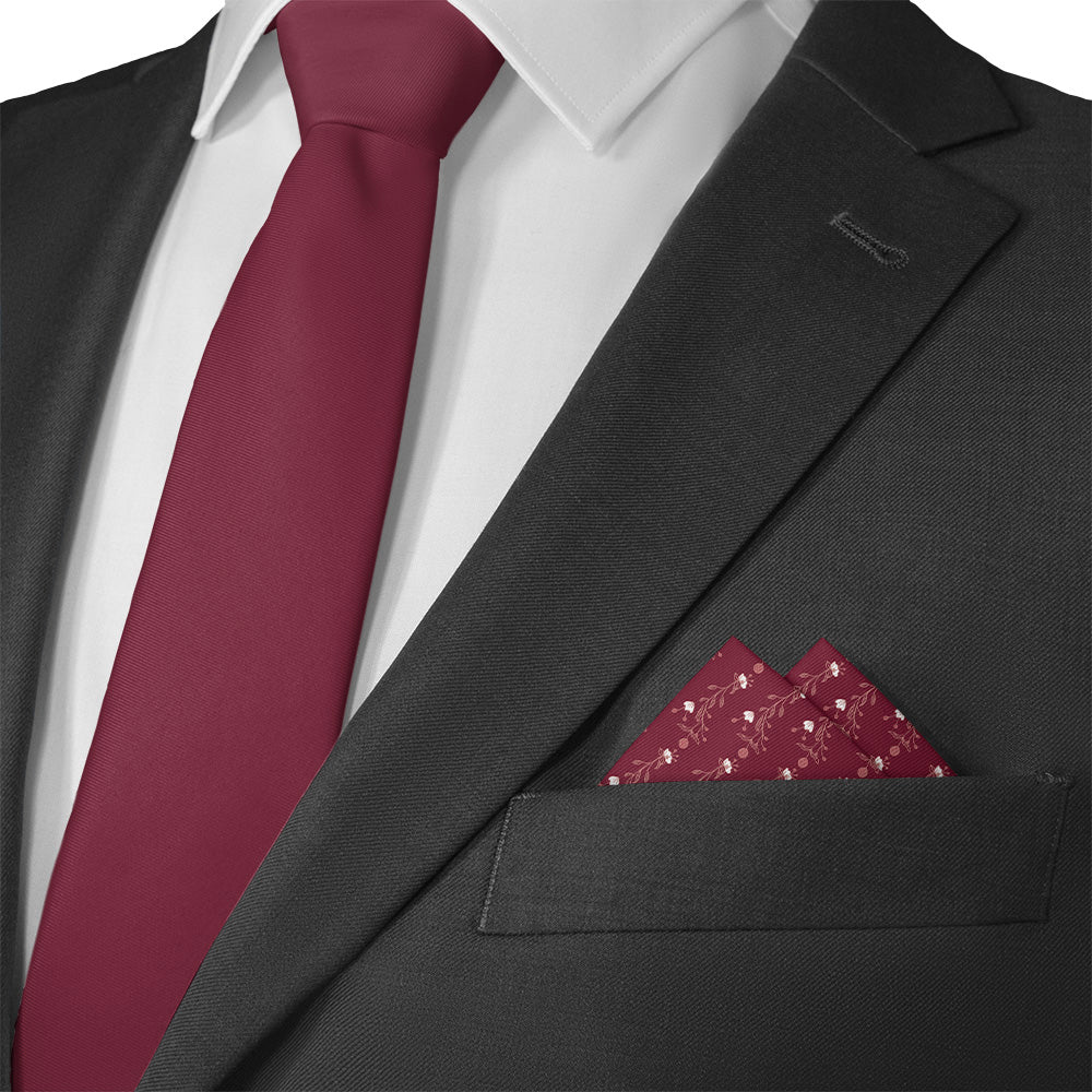 Riviere Floral Pocket Square - Matching Necktie- Knotty Tie Co.