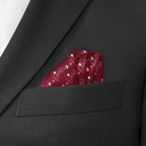 Riviere Floral Pocket Square - Wave Fold - Knotty Tie Co.