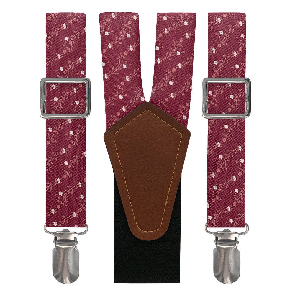 Riviere Floral Suspenders - Main View - Knotty Tie Co.