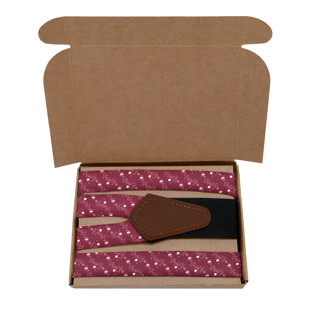 Riviere Floral Suspenders - Kraft Gift Box Packaging - Knotty Tie Co.