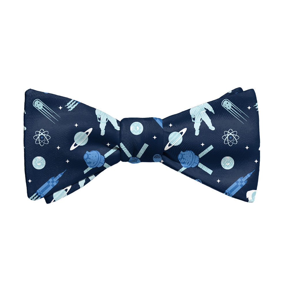 Rocket Man Space Bow Tie - Adult Extra-Long Self-Tie 18-21" - Knotty Tie Co.