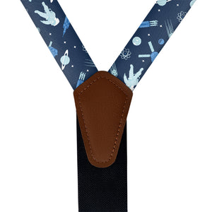 Rocket Man Space Suspenders - Vegan Leather Y-Back - Knotty Tie Co.