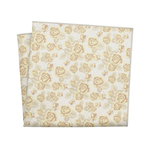 Rose Bud Floral Pocket Square - 12" Square - Knotty Tie Co.