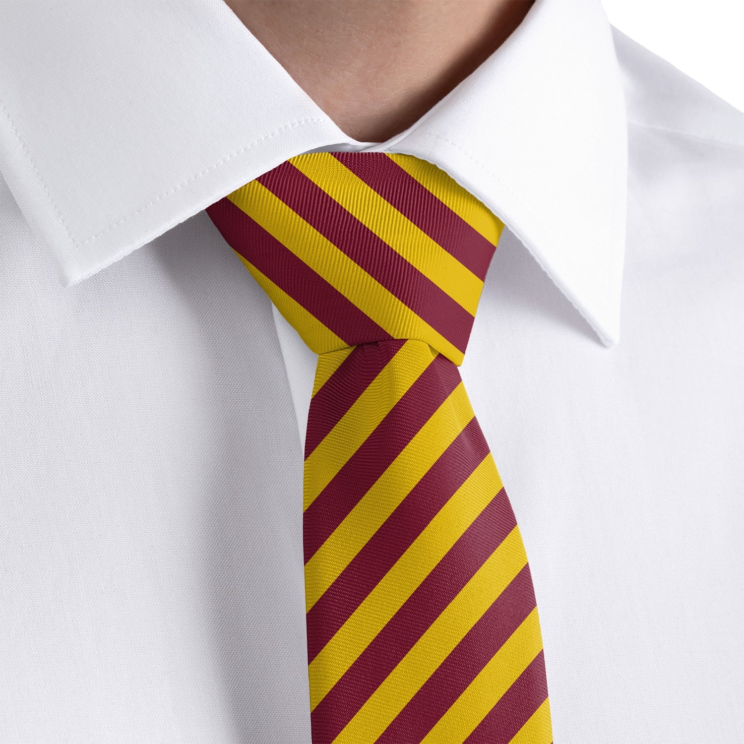 Rugby Stripe Necktie - Rolled - Knotty Tie Co.