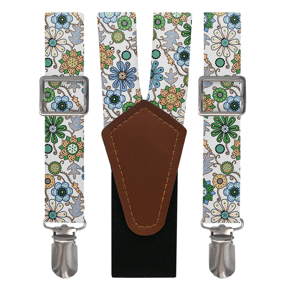 Rural Floral Suspenders - Main View - Knotty Tie Co.