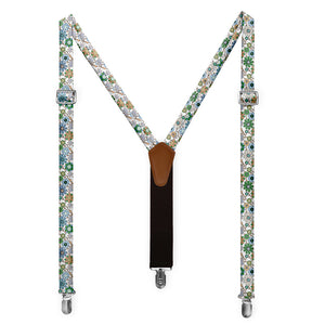 Rural Floral Suspenders - Full Front View - Knotty Tie Co.