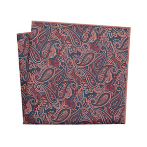 Rustica Paisley Pocket Square - 12" Square - Knotty Tie Co.