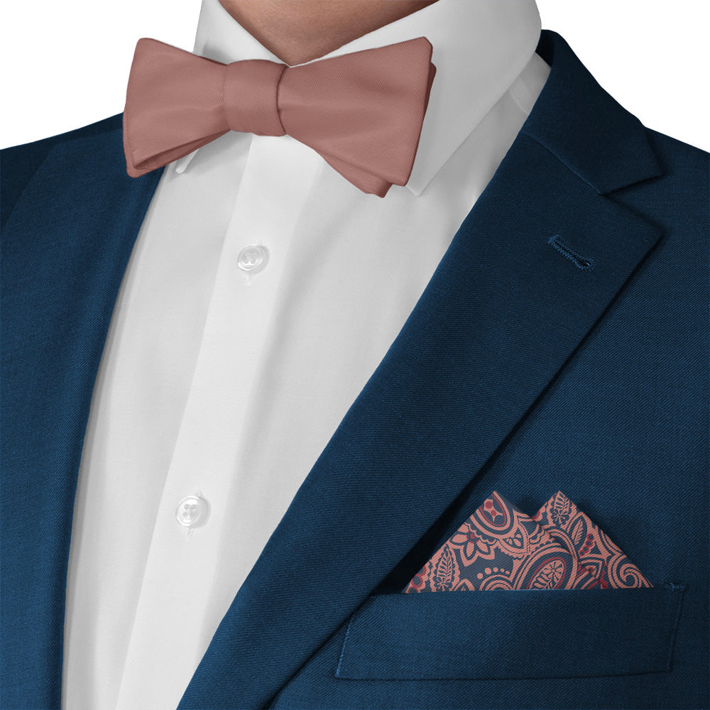 Rustica Paisley Pocket Square - Matching Bow Tie - Knotty Tie Co.