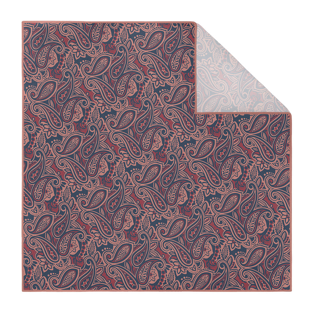 Rustica Paisley Pocket Square - Printed - Knotty Tie Co.