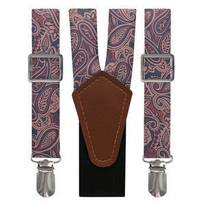 Rustica Paisley Suspenders - Main View - Knotty Tie Co.