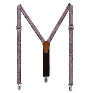 Rustica Paisley Suspenders - Full Front View - Knotty Tie Co.