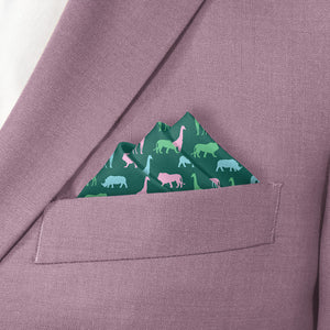 Safari Pocket Square - Stairs Fold - Knotty Tie Co.