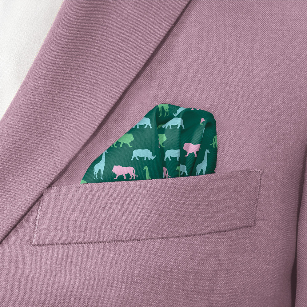 Safari Pocket Square - Wave Fold - Knotty Tie Co.