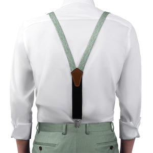 Sagebrush Suspenders - On Model Front View - Knotty Tie Co.