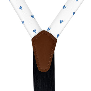 Sail Boats Suspenders - Vegan Leather Y-Back - Knotty Tie Co.