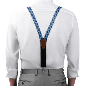 Salem Stripe Suspenders - On Model Front View - Knotty Tie Co.