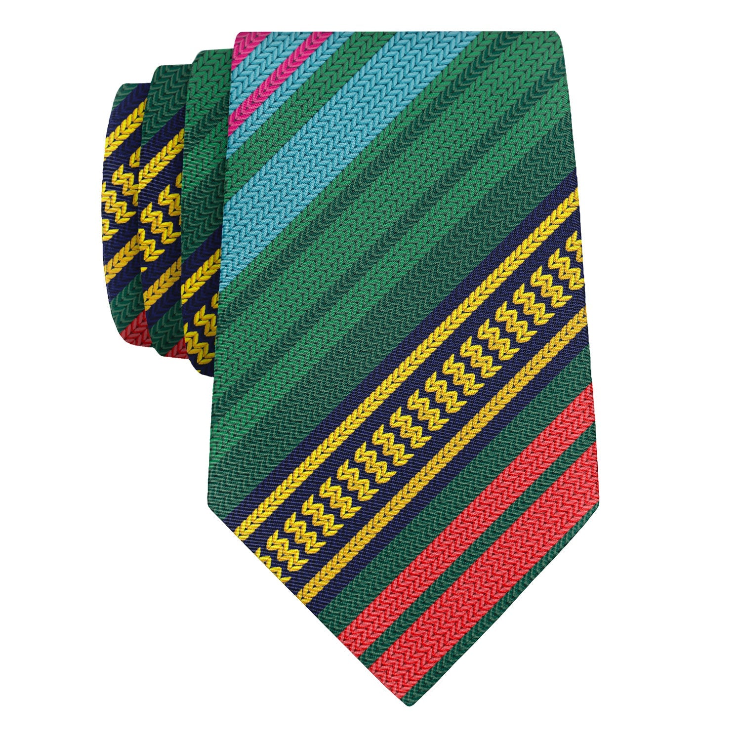 Saltillo Stripe Necktie - Rolled - Knotty Tie Co.