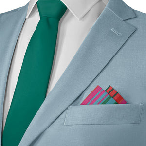 Saltillo Stripe Pocket Square - Matching Necktie- Knotty Tie Co.