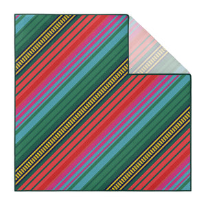 Saltillo Stripe Pocket Square - Printed - Knotty Tie Co.