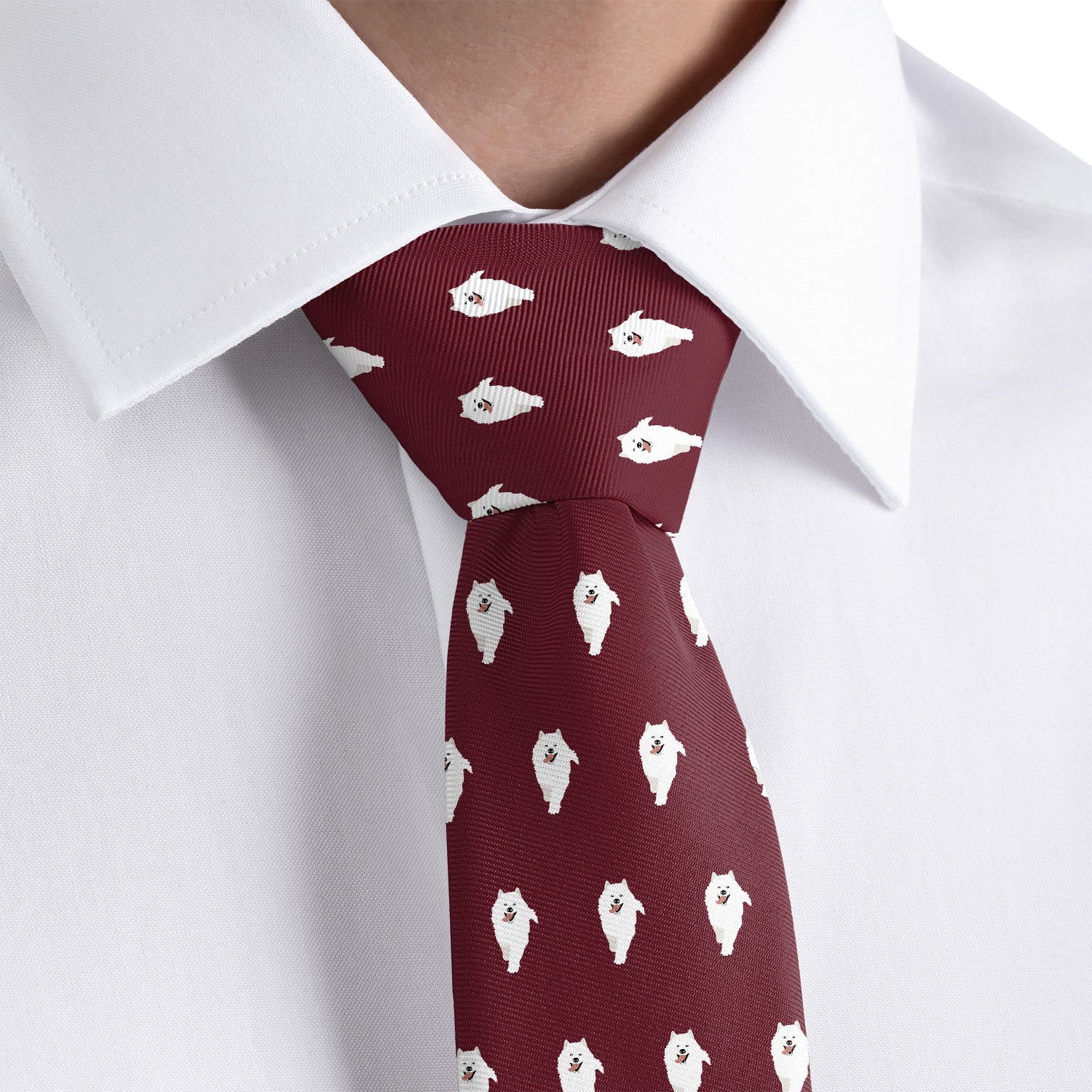 Samoyed Necktie - Rolled - Knotty Tie Co.