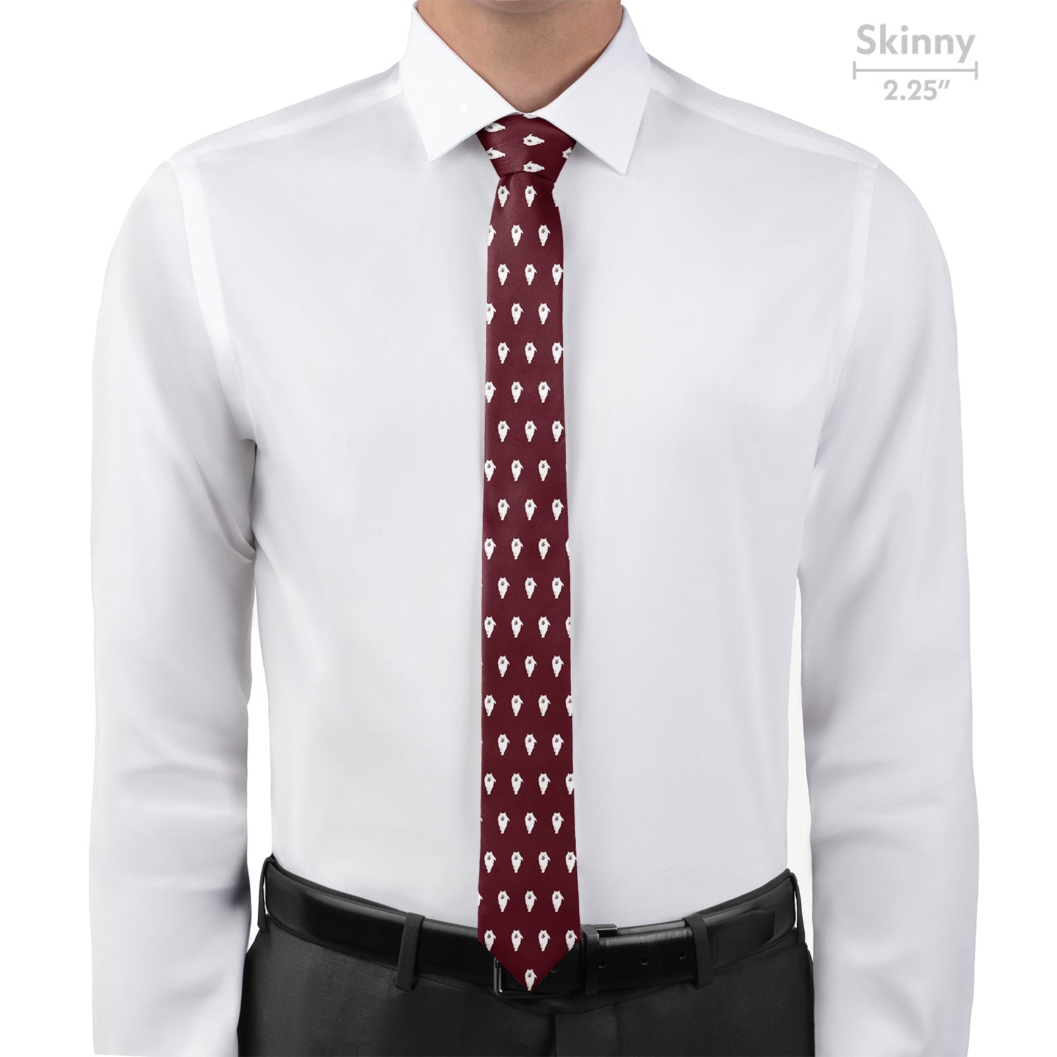 Samoyed Necktie - Skinny - Knotty Tie Co.