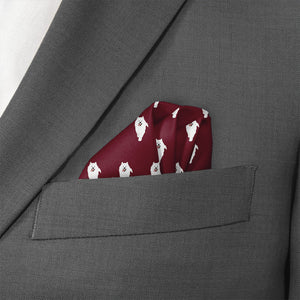 Samoyed Pocket Square - Wave Fold - Knotty Tie Co.