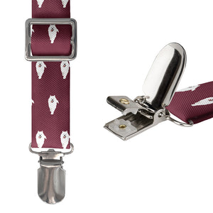 Samoyed Suspenders - Hardware and Strap - Knotty Tie Co.