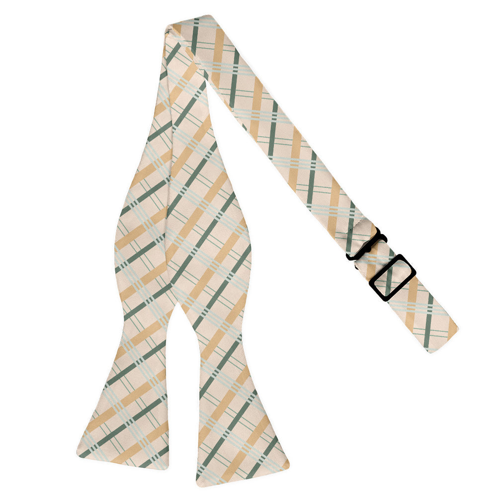 Savannah Plaid Bow Tie - Adult Extra-Long Self-Tie 18-21" - Knotty Tie Co.