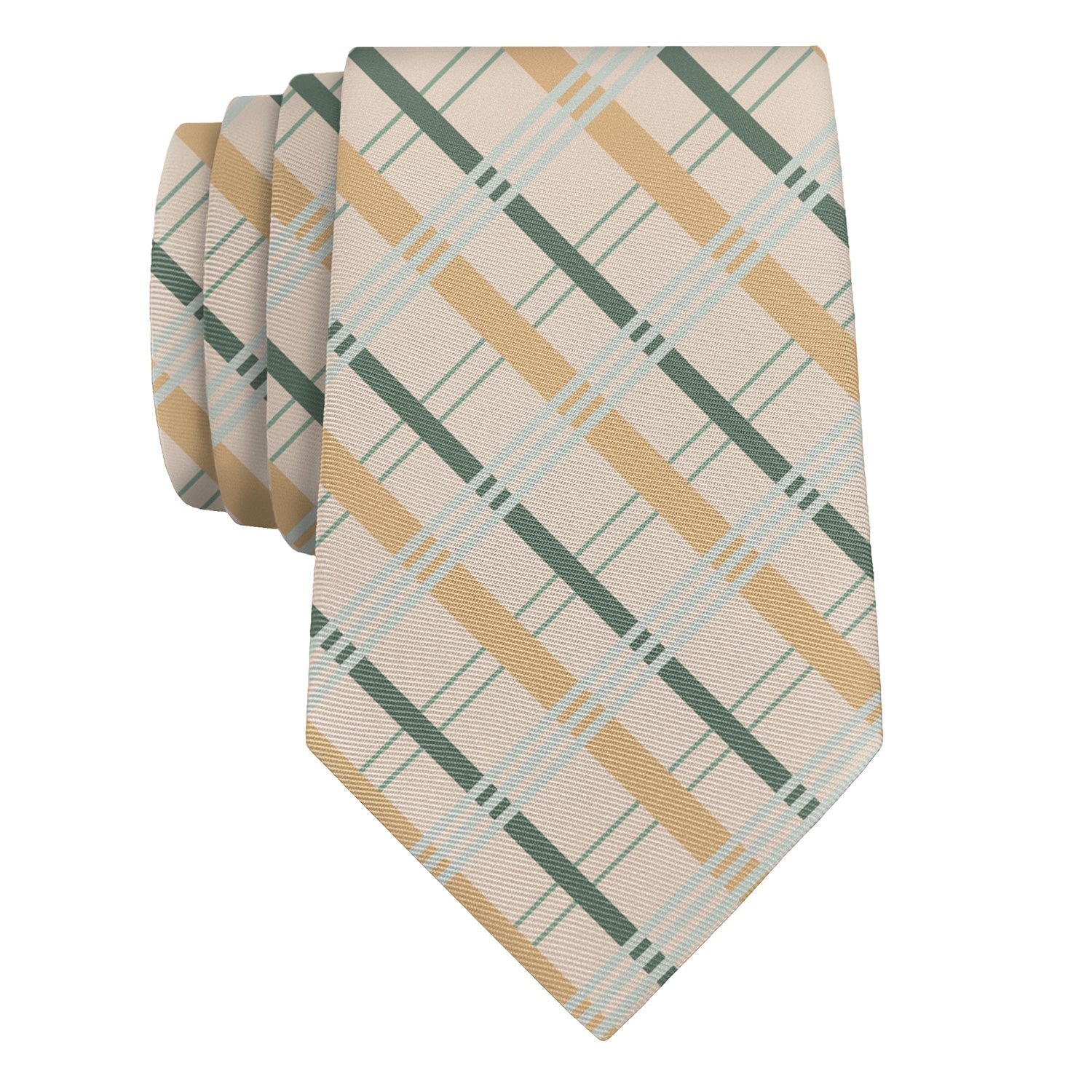 Savannah Plaid Necktie - Rolled - Knotty Tie Co.